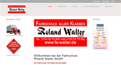 Desktop Screenshot of fs-walter.de